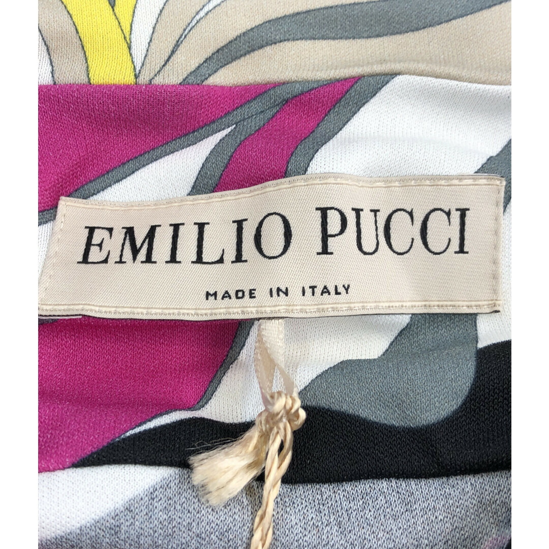 EMILIO PUCCI(エミリオプッチ)の美品 エミリオプッチ 総柄チューブトップワンピース レディース 40 レディースのトップス(ベアトップ/チューブトップ)の商品写真