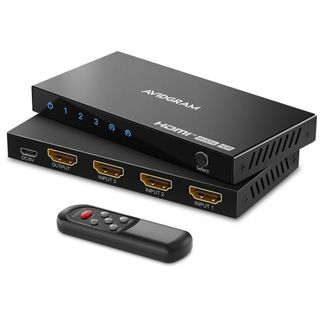 HDMI スイッチャー 60Hz AVIDGRAM セレクター 3 in1 出力(映像用ケーブル)