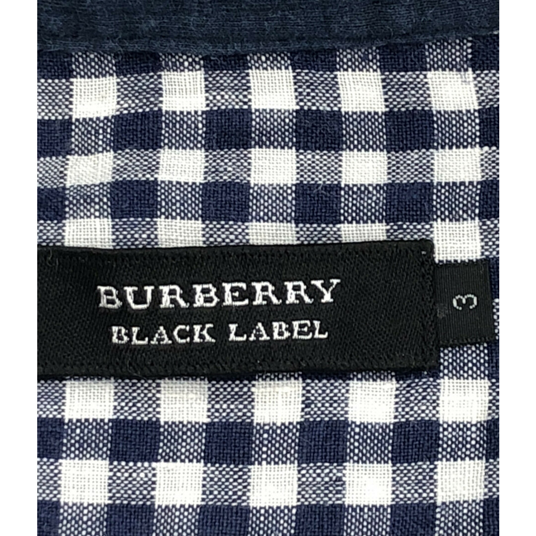 BURBERRY BLACK LABEL(バーバリーブラックレーベル)のバーバリーブラックレーベル 半袖リネンシャツ メンズ 3 メンズのトップス(シャツ)の商品写真