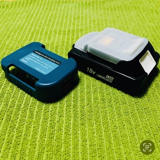 Makita - ほぼ新品 マキタ互換 18Vバッテリー 薄型 3Ah USB C型 充電器セット