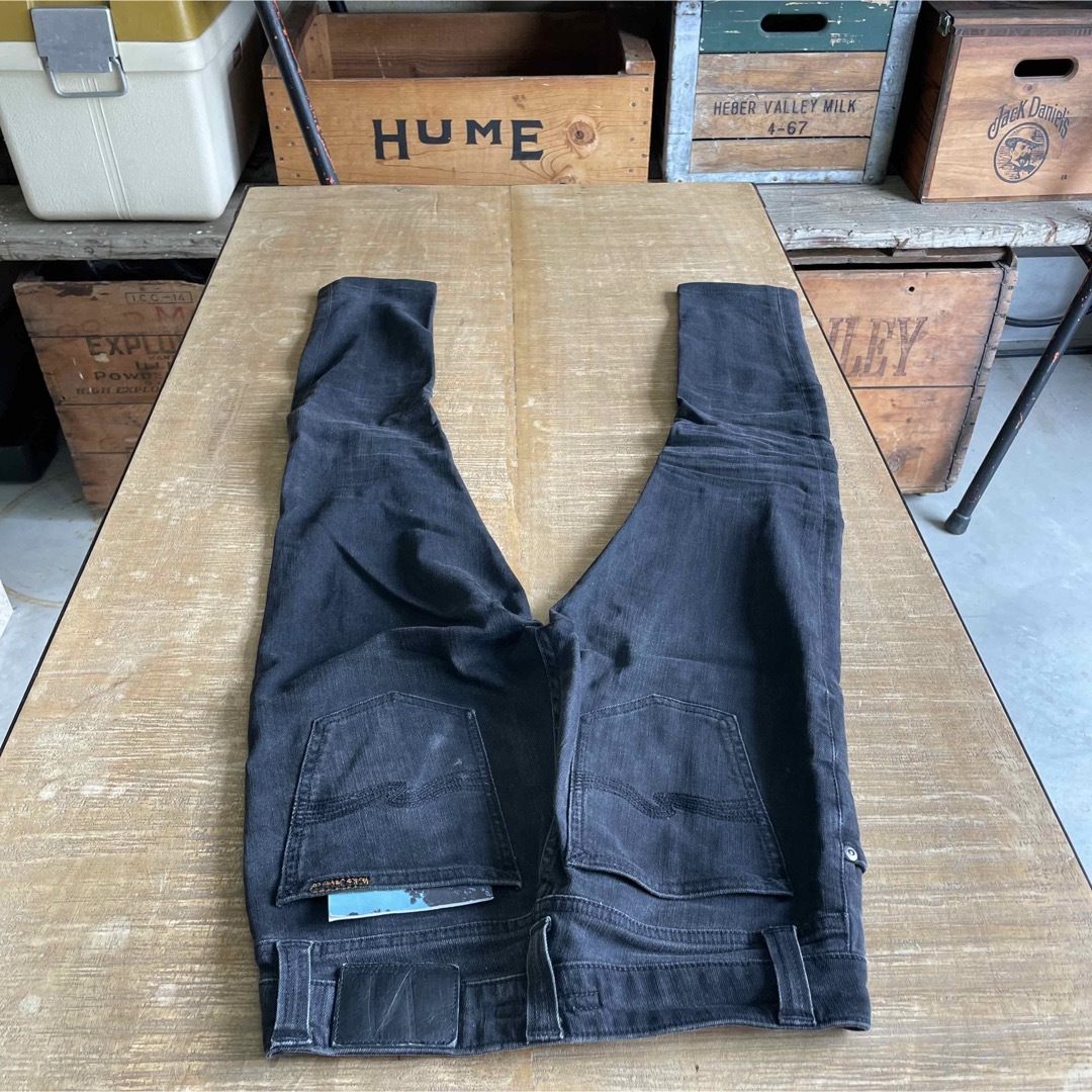 Nudie Jeans(ヌーディジーンズ)のヌーディー Nudie Jeans スキニーリン skinnylin 26 黒 メンズのパンツ(デニム/ジーンズ)の商品写真