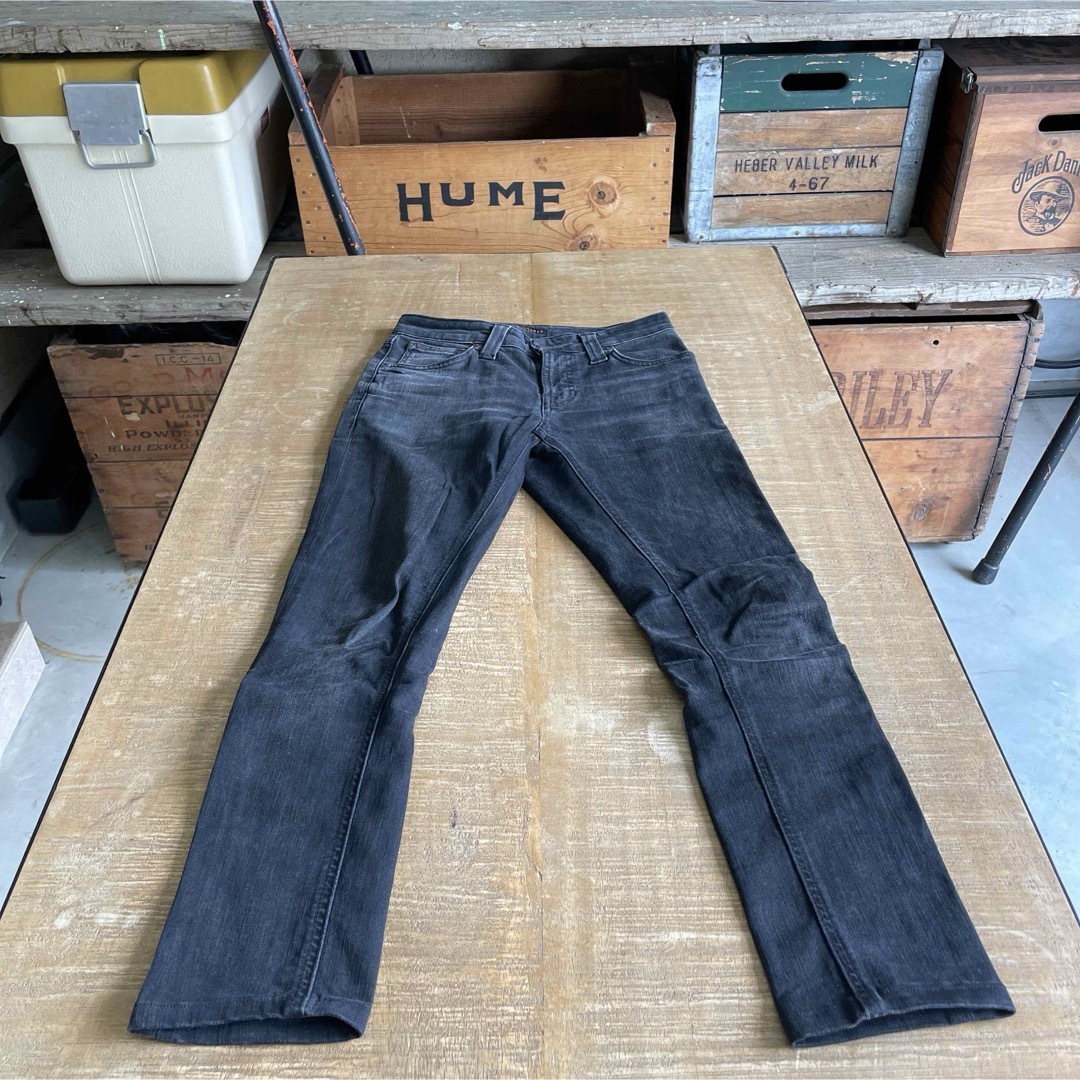 Nudie Jeans(ヌーディジーンズ)のヌーディー Nudie Jeans スキニーリン skinnylin 26 黒 メンズのパンツ(デニム/ジーンズ)の商品写真