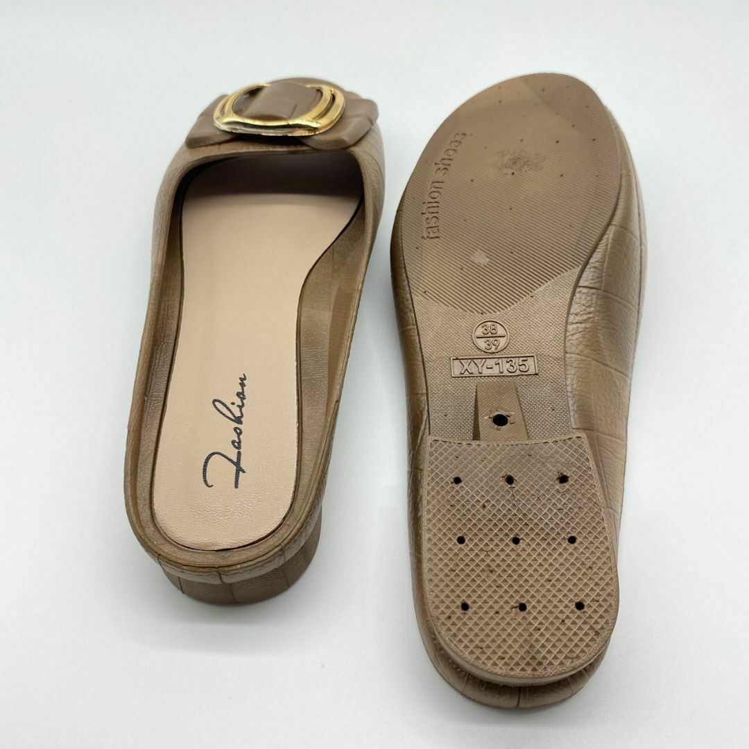 ブラウン 24.0cm レディース サンダル スリッポン 撥水 滑りにくい レディースの靴/シューズ(サンダル)の商品写真