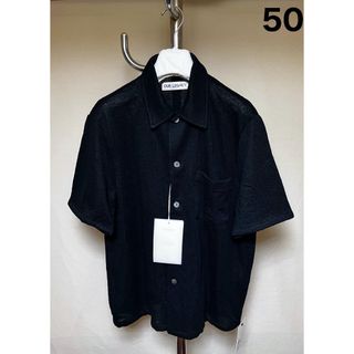 新品 50 24SS OUR LEGACY ブークルボクシーシャツ 黒 6333(シャツ)