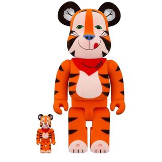 MEDICOM TOY - BE@RBRICK TONY THE TIGER VINTAGE FLOCKY