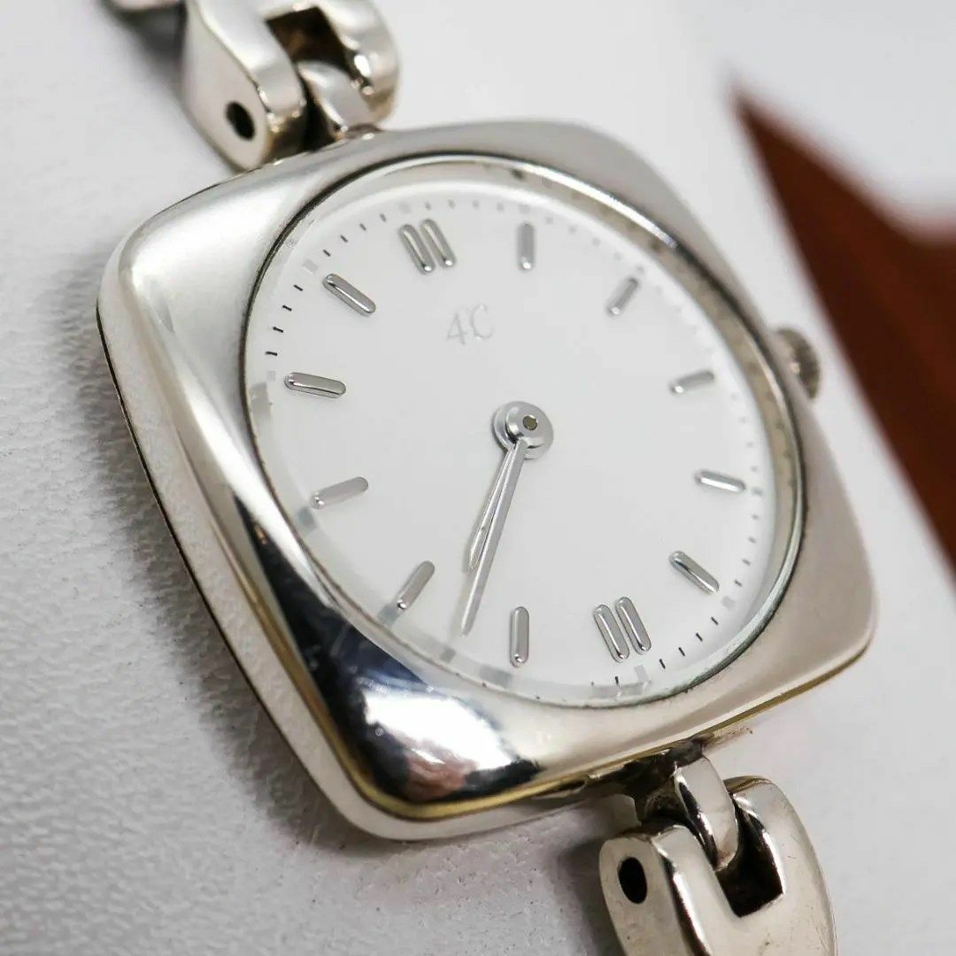 4℃(ヨンドシー)の◆美品 稼働 4℃ 腕時計 SV925 ブレスウォッチ レディース クォーツ j レディースのファッション小物(腕時計)の商品写真