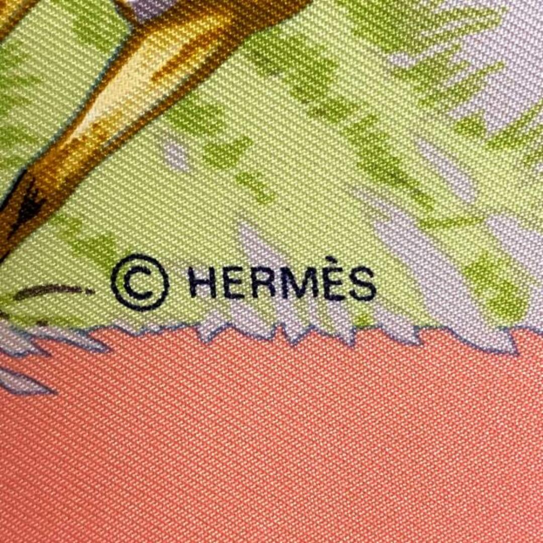 Hermes(エルメス)のHERMES(エルメス) スカーフ カレ90 ピンク×ライトグリーン×マルチ Tanzanie レディースのファッション小物(バンダナ/スカーフ)の商品写真