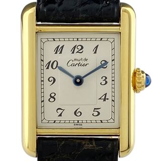 カルティエ(Cartier)のカルティエ マストタンク SM ヴェルメイユ 5057001 クォーツ レディース 【中古】(腕時計)