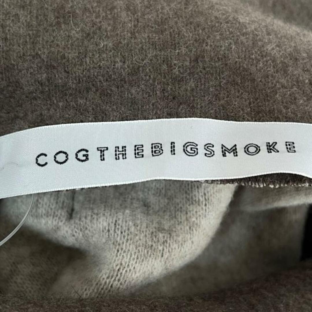 COGTHEBIGSMOKE(コグザビッグスモーク) 長袖カットソー レディース美品  - グレーベージュ ハイネック レディースのトップス(カットソー(長袖/七分))の商品写真