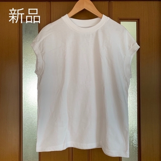 MUJI (無印良品) - 無印良品　フレンチスリーブTシャツ　ホワイト　白