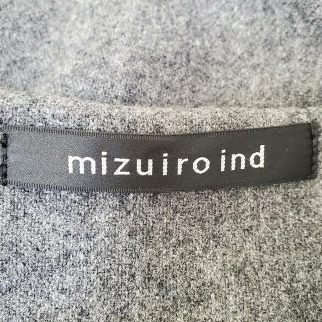 mizuiro  ind(ミズイロインド) ワンピース レディース - ダークグレー Vネック/長袖/マキシ丈 レディースのワンピース(その他)の商品写真