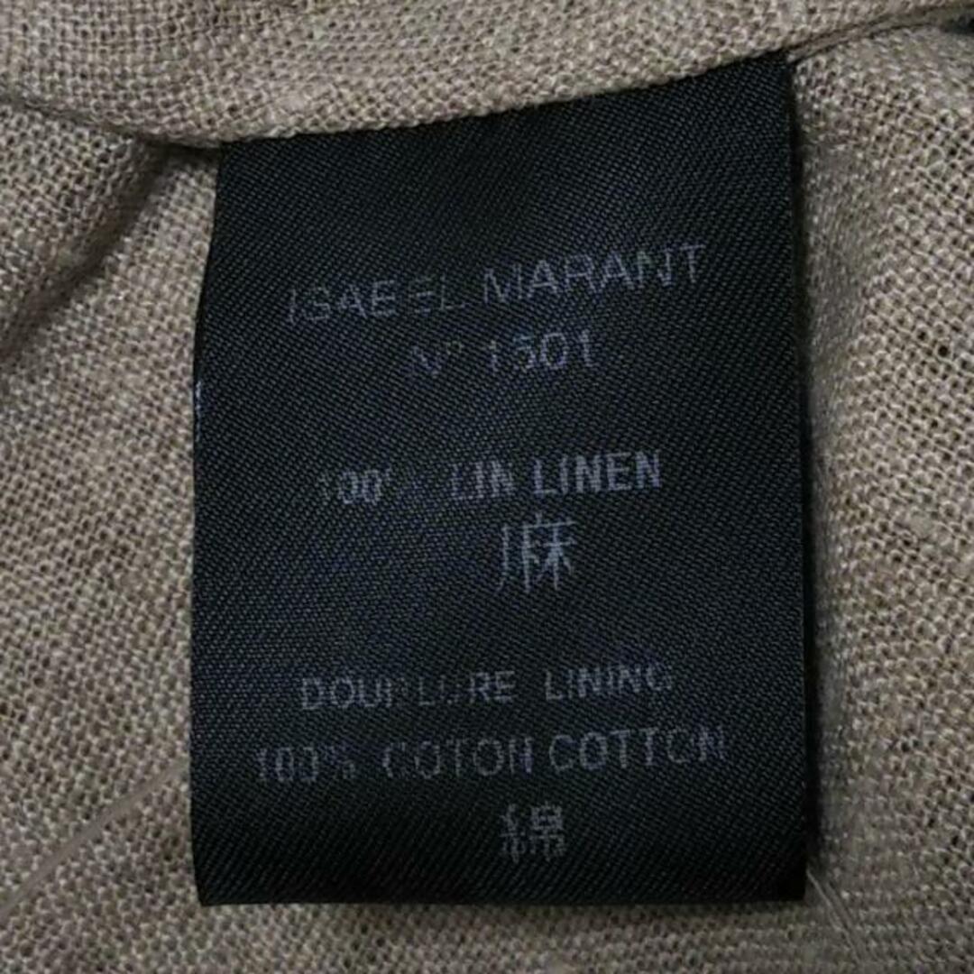 Isabel Marant(イザベルマラン)のISABEL MARANT(イザベルマラン) ボレロ サイズ1 S レディース美品  - グレーベージュ×ダークグレー 七分袖/麻/コーティング加工 レディースのトップス(ボレロ)の商品写真