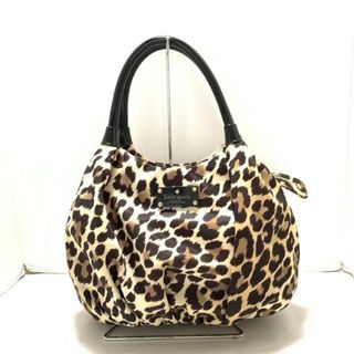 ケイトスペードニューヨーク(kate spade new york)のKate spade(ケイトスペード) ショルダーバッグ美品  コパカバーナ スモールカレン PXRU3577 アイボリー×ダークブラウン×マルチ 豹柄 ナイロン×エナメル（レザー）(ショルダーバッグ)