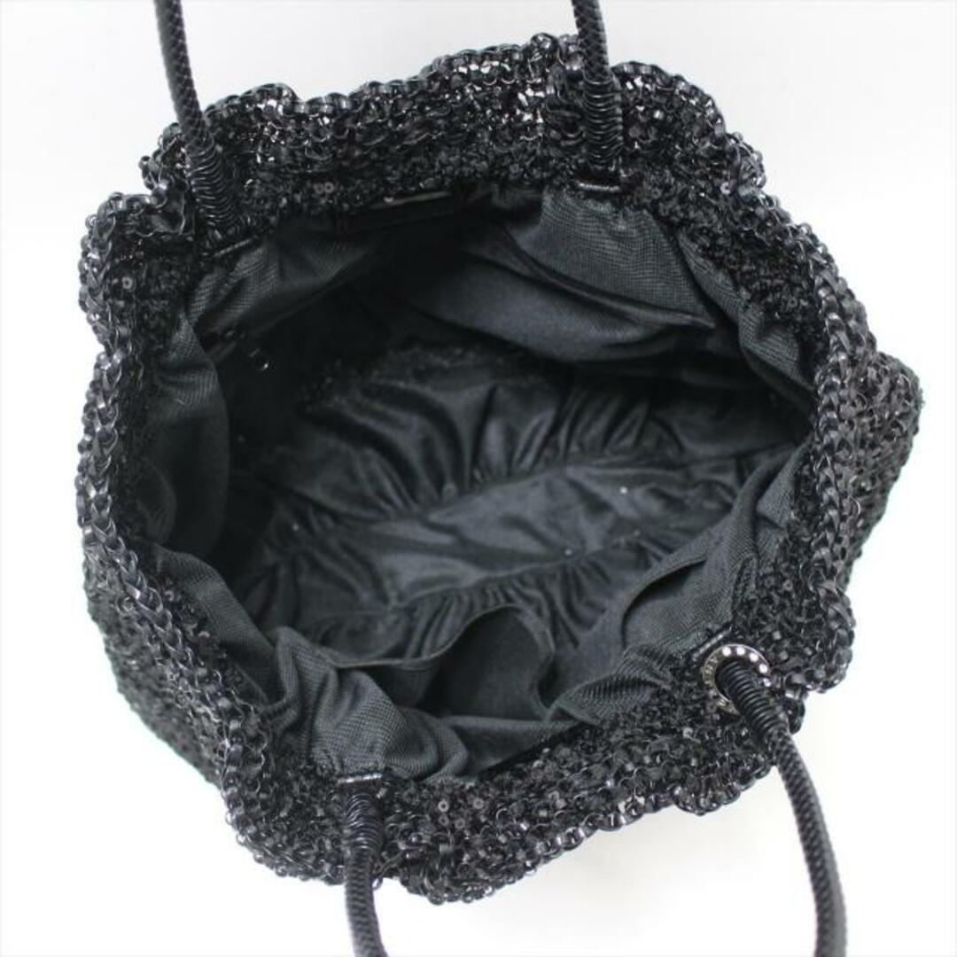 ANTEPRIMA(アンテプリマ)のANTEPRIMA(アンテプリマ) トートバッグ美品  ワイヤーバッグ 黒 スパンコール ワイヤー×化学繊維 レディースのバッグ(トートバッグ)の商品写真