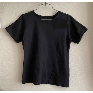 ムジルシリョウヒン(MUJI (無印良品))の無印良品　Tシャツ　ブラック　M レディース(Tシャツ/カットソー(半袖/袖なし))