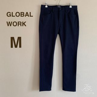 グローバルワーク(GLOBAL WORK)のグローバルワーク M メンズ テーパードパンツ カジュアルパンツ ネイビー(チノパン)