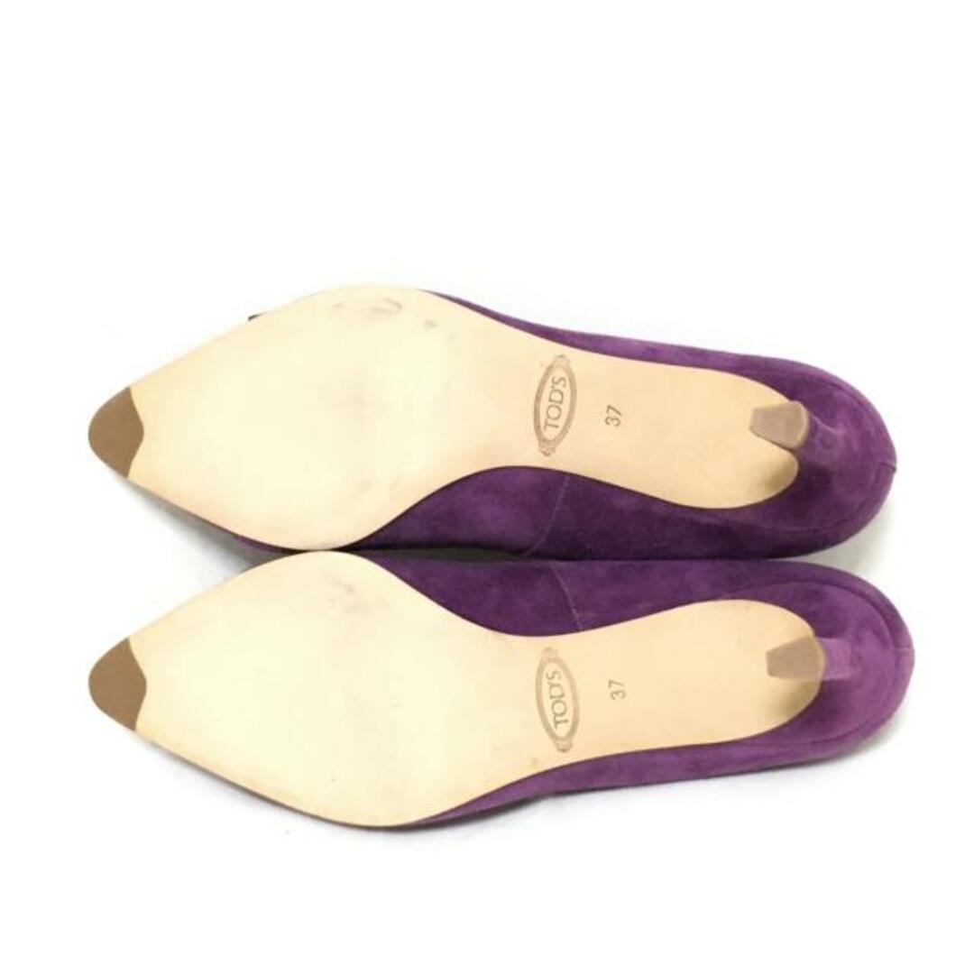 TOD'S - TOD'S(トッズ) パンプス 37 レディース パープル スエードの TOD'S - TOD'S(トッズ) パンプス 37 レディース パープル スエードの