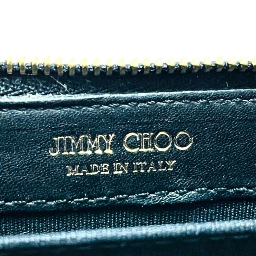 JIMMY CHOO(ジミーチュウ)のJIMMY CHOO(ジミーチュウ) コインケース ローマ 黒 L字ファスナー/スター(星)/スタッズ レザー レディースのファッション小物(コインケース)の商品写真