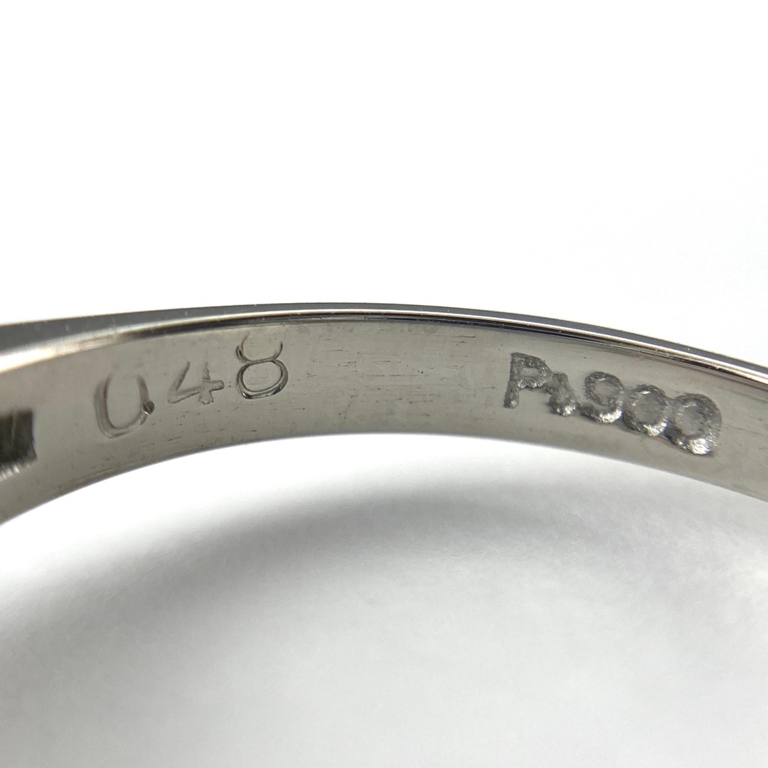 グリーングロッシュラーガーネット デザインリング 11.5号 Pt900 【中古】 レディースのアクセサリー(リング(指輪))の商品写真