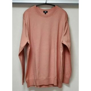 ユニクロ(UNIQLO)の春コーデに！！ ウォッシャブルコットンクルーネックセーター　3XL　ユニクロ(ニット/セーター)