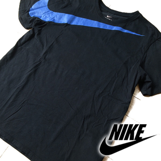 ナイキ(NIKE)の美品 XL ナイキ NIKE メンズ ビッグスウォッシュTシャツ ブラック(Tシャツ/カットソー(半袖/袖なし))
