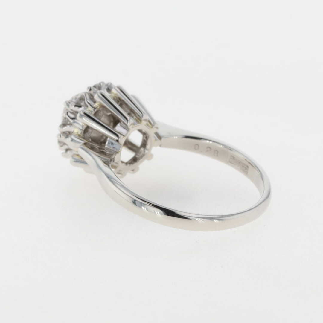 ダイヤモンド デザインリング 10.5号 Pt900 【中古】 レディースのアクセサリー(リング(指輪))の商品写真