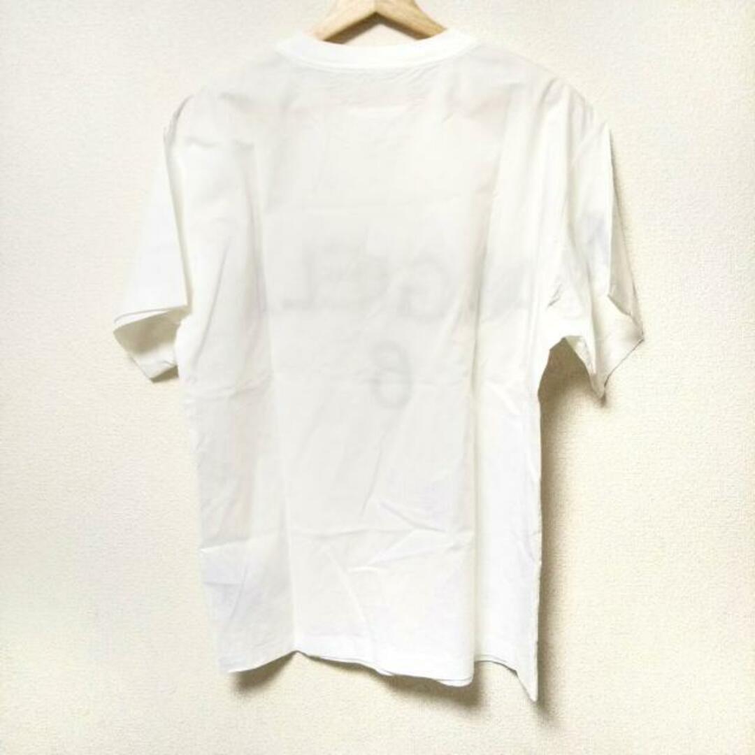 MM6(エムエムシックス)のMM6(エムエムシックス) 半袖Tシャツ サイズ38 L レディース美品  - 白×黒 クルーネック/MARGELA レディースのトップス(Tシャツ(半袖/袖なし))の商品写真