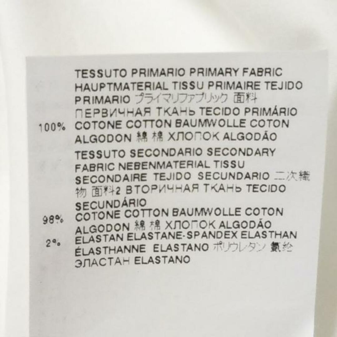 MM6(エムエムシックス)のMM6(エムエムシックス) 半袖Tシャツ サイズ38 L レディース美品  - 白×黒 クルーネック/MARGELA レディースのトップス(Tシャツ(半袖/袖なし))の商品写真