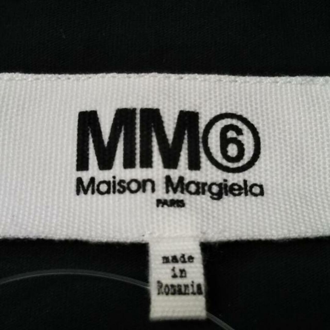 MM6(エムエムシックス)のMM6(エムエムシックス) 半袖Tシャツ サイズM レディース美品  - 黒×白×ライトグレー クルーネック/ショート丈 レディースのトップス(Tシャツ(半袖/袖なし))の商品写真
