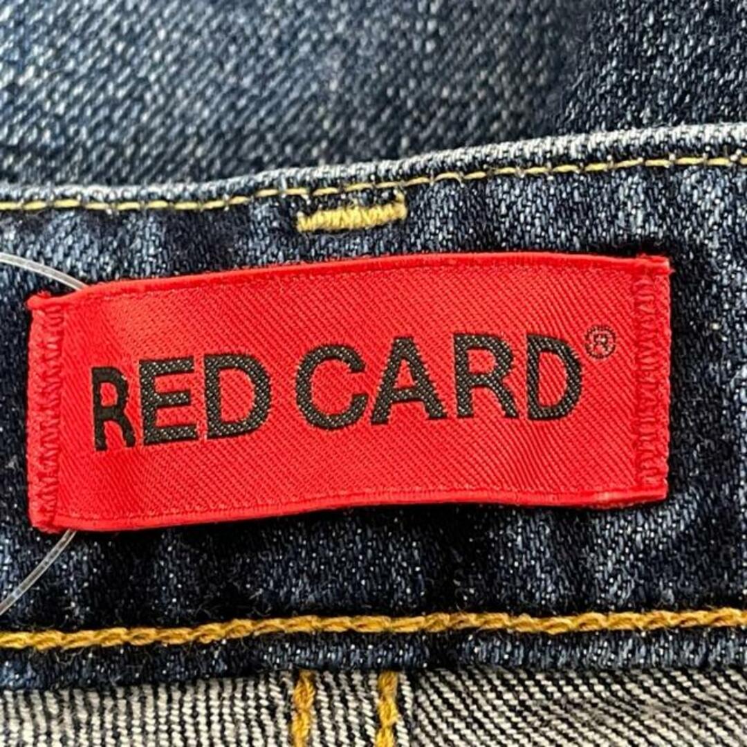 RED CARD(レッドカード) ジーンズ サイズ22 レディース - ダークネイビー フルレングス/ダメージ加工 レディースのパンツ(デニム/ジーンズ)の商品写真