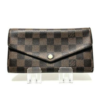 ルイヴィトン(LOUIS VUITTON)のLOUIS VUITTON(ルイヴィトン) 長財布 ダミエ ポルトフォイユサラ N63209 エベヌ ダミエ・キャンバス(財布)