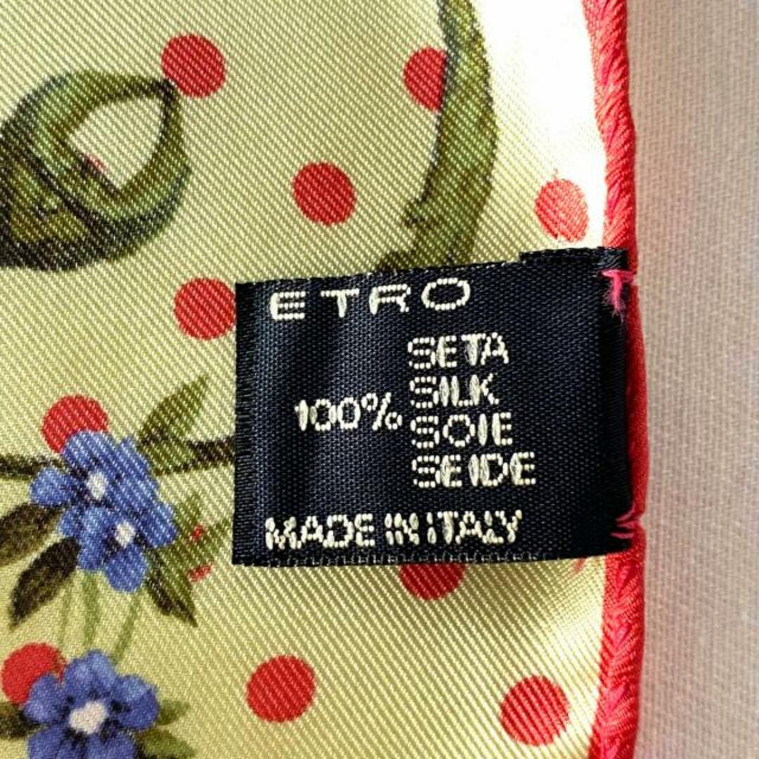 ETRO(エトロ)のETRO(エトロ) スカーフ - ライトイエロー×ライトブルー×マルチ 花柄/ドット柄 レディースのファッション小物(バンダナ/スカーフ)の商品写真