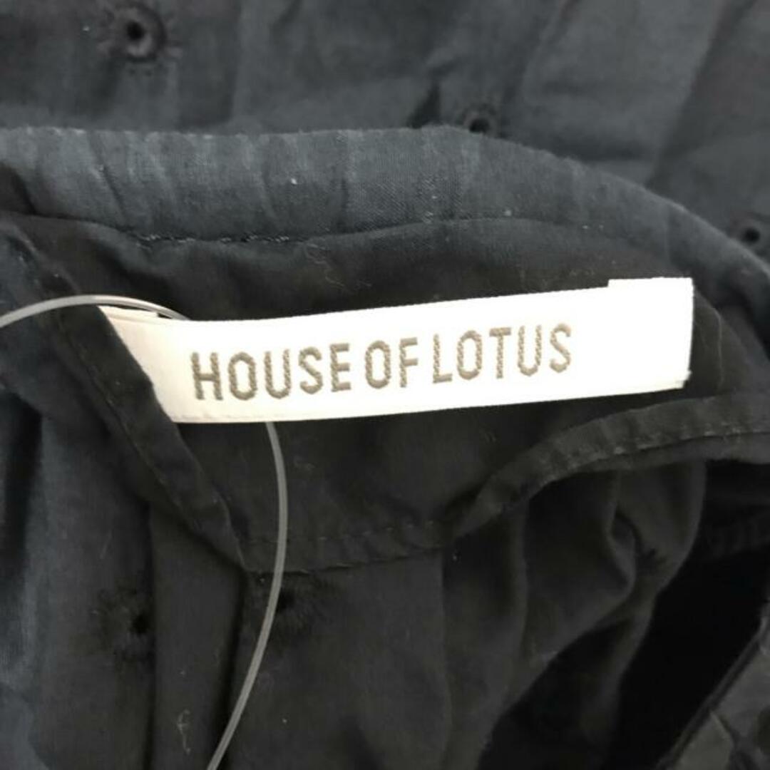 HOUSE OF LOTUS(ハウス オブ ロータス) ワンピース サイズM レディース - 黒 長袖/ロング/刺繍/シャツワンピ レディースのワンピース(その他)の商品写真