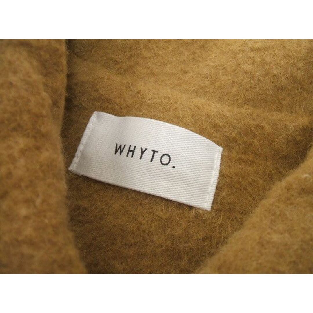 WHITE(ホワイト)のWHYTO.  ステンカラーコート キャメル サイズ38 ホワイト【中古】1-1128A♪ レディースのジャケット/アウター(トレンチコート)の商品写真