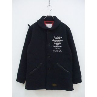 WTAPS PHARAOH JACKET NYWO MELTON 中綿ジャケット ネイビー サイズ1 ダブルタップス【中古】1-1129T♪