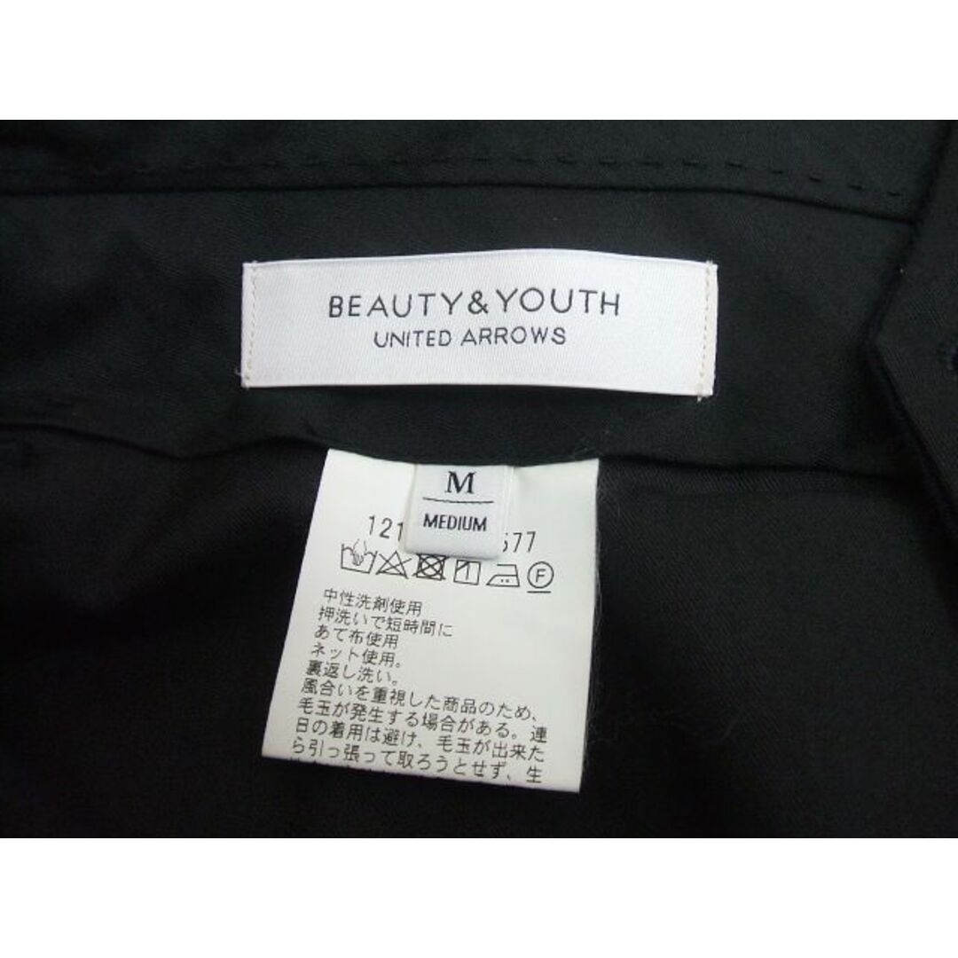 BEAUTY&YOUTH UNITED ARROWS(ビューティアンドユースユナイテッドアローズ)のBEAUTY&YOUTH UNITED ARROWS ウィンドウペン サキソニー 2P ビッグシルエット パンツ ネイビー ビューティアンドユース【中古】1-1206T♪ メンズのパンツ(ワークパンツ/カーゴパンツ)の商品写真