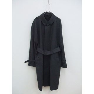 マーガレットハウエル(MARGARET HOWELL)のMARGARET HOWELL WOOL SERGE トレンチコート 579-9210006 定価79000 サイズXL チャコールグレー メンズ マーガレットハウエル【中古】1-1223T♪(トレンチコート)