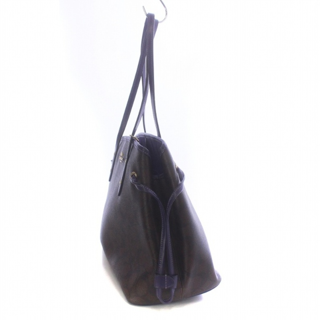COACH(コーチ)のコーチ ドローストリング キャリーオール トートバック シグネチャー ロゴ 茶 レディースのバッグ(トートバッグ)の商品写真
