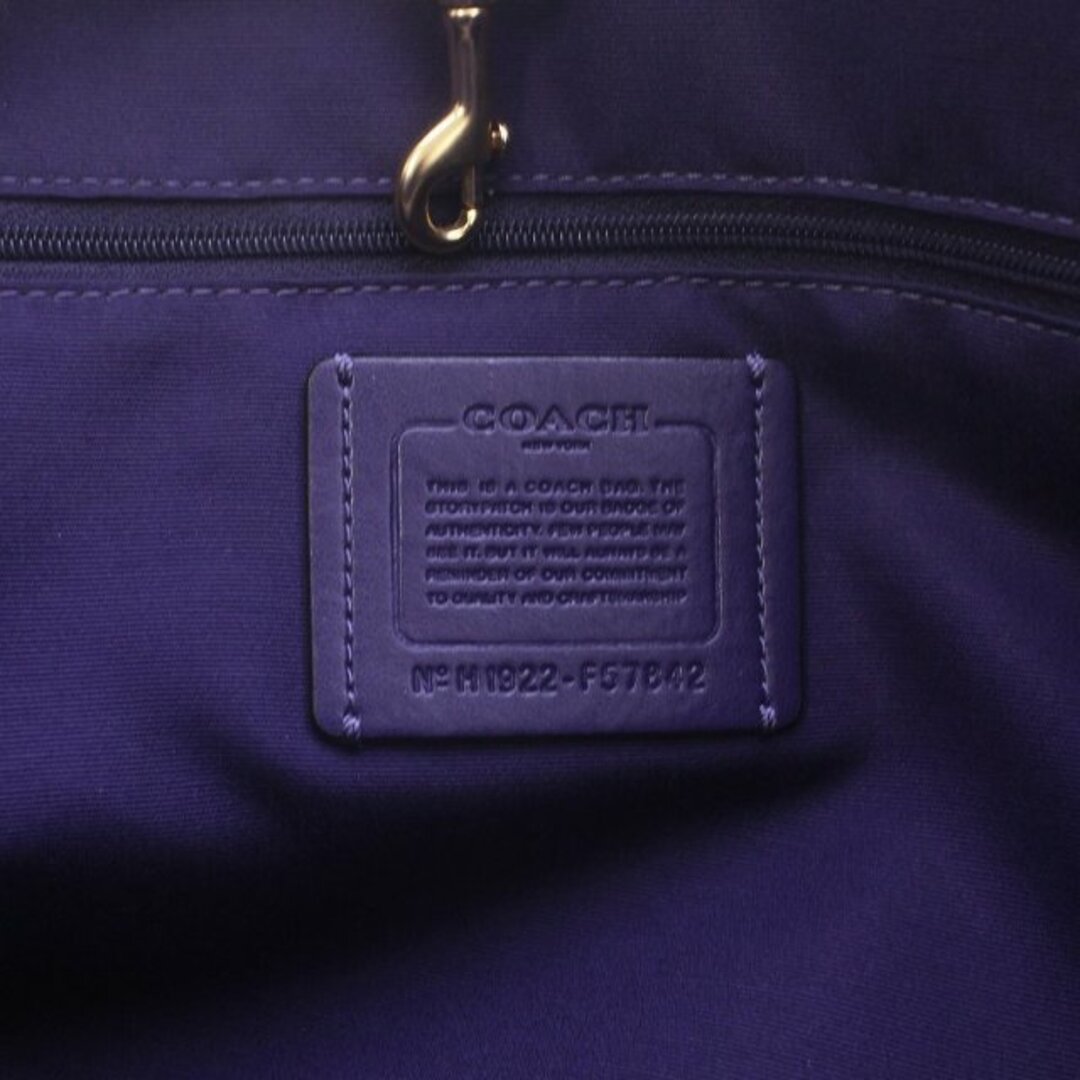 COACH(コーチ)のコーチ ドローストリング キャリーオール トートバック シグネチャー ロゴ 茶 レディースのバッグ(トートバッグ)の商品写真