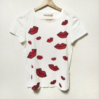 alice+olivia(アリスオリビア) 半袖Tシャツ サイズXS/S レディース美品  - 白×レッド×黒 クルーネック