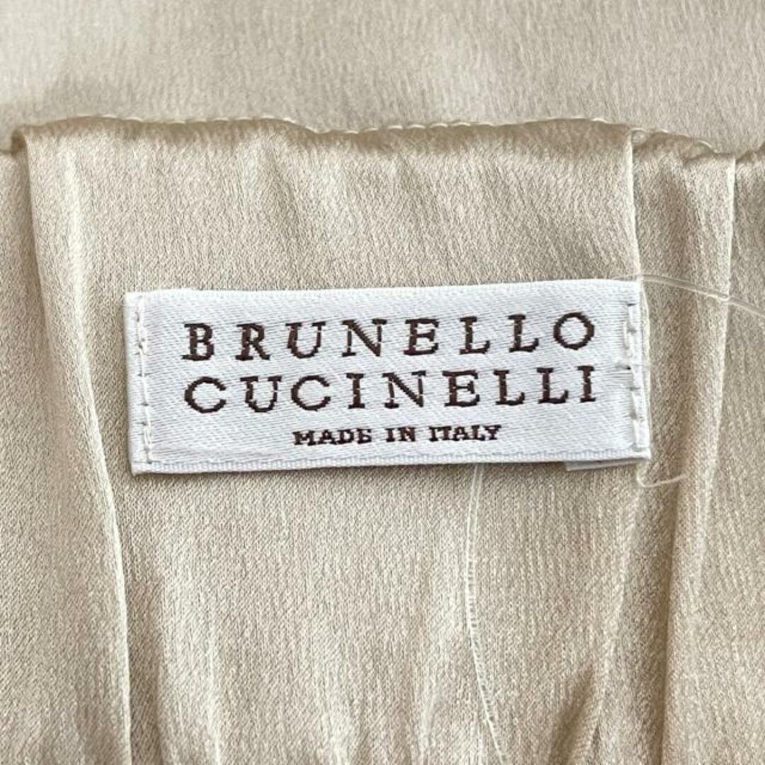 BRUNELLO CUCINELLI(ブルネロクチネリ)のBRUNELLO CUCINELLI(ブルネロクチネリ) スカート サイズM レディース美品  - ベージュ ひざ丈/ウエストゴム レディースのスカート(その他)の商品写真
