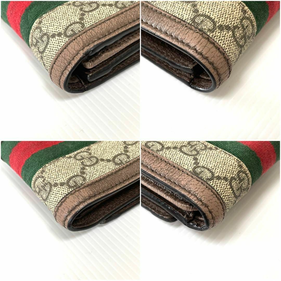 Gucci(グッチ)の超美品　GUCCI　グッチ　オフディア　三つ折り財布 レディースのファッション小物(財布)の商品写真