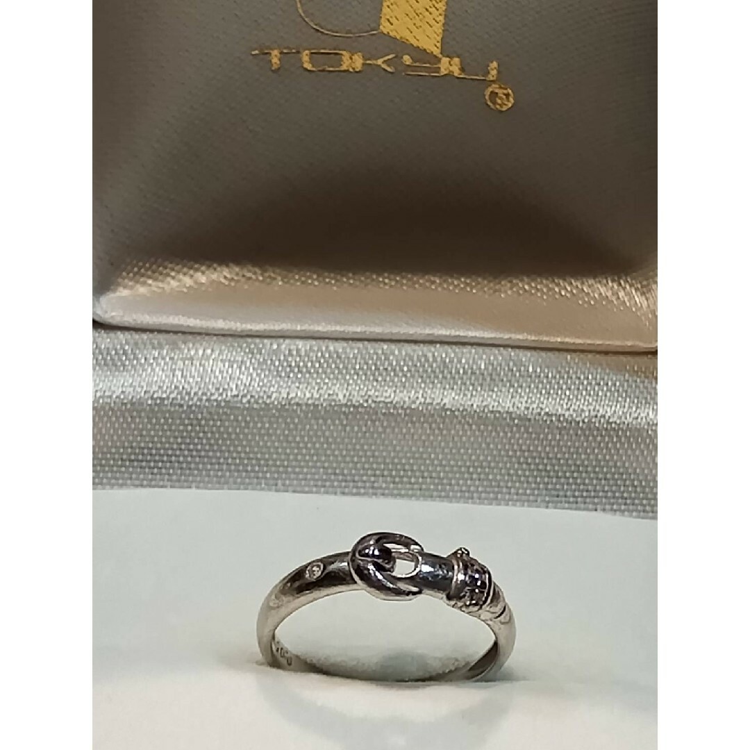 TOKYU PT900 ダイヤ0.05 プラチナ 結婚指輪 レディースのアクセサリー(リング(指輪))の商品写真