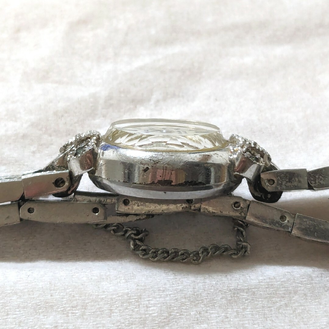 ORIENT(オリエント)のオリエント ニューシャネル 腕時計 手巻 アンティーク ブレスレット WGP 銀 レディースのファッション小物(腕時計)の商品写真
