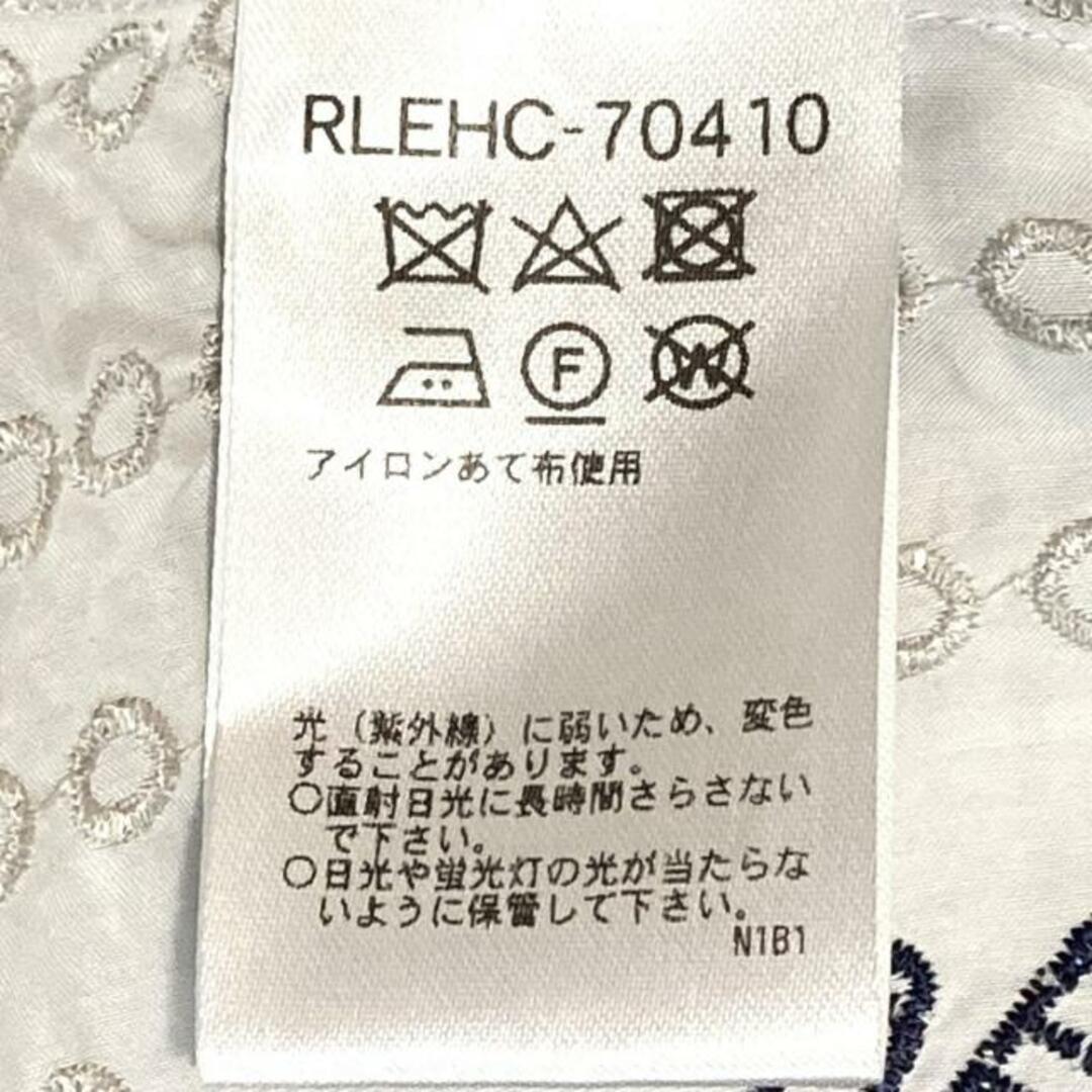 HIROKO BIS(ヒロコビス)のHIROKO BIS(ヒロコビス) ワンピース サイズ13AB L レディース - ライトグレー×ライトブルー×ネイビー 半袖/ロング/刺繍 レディースのワンピース(その他)の商品写真