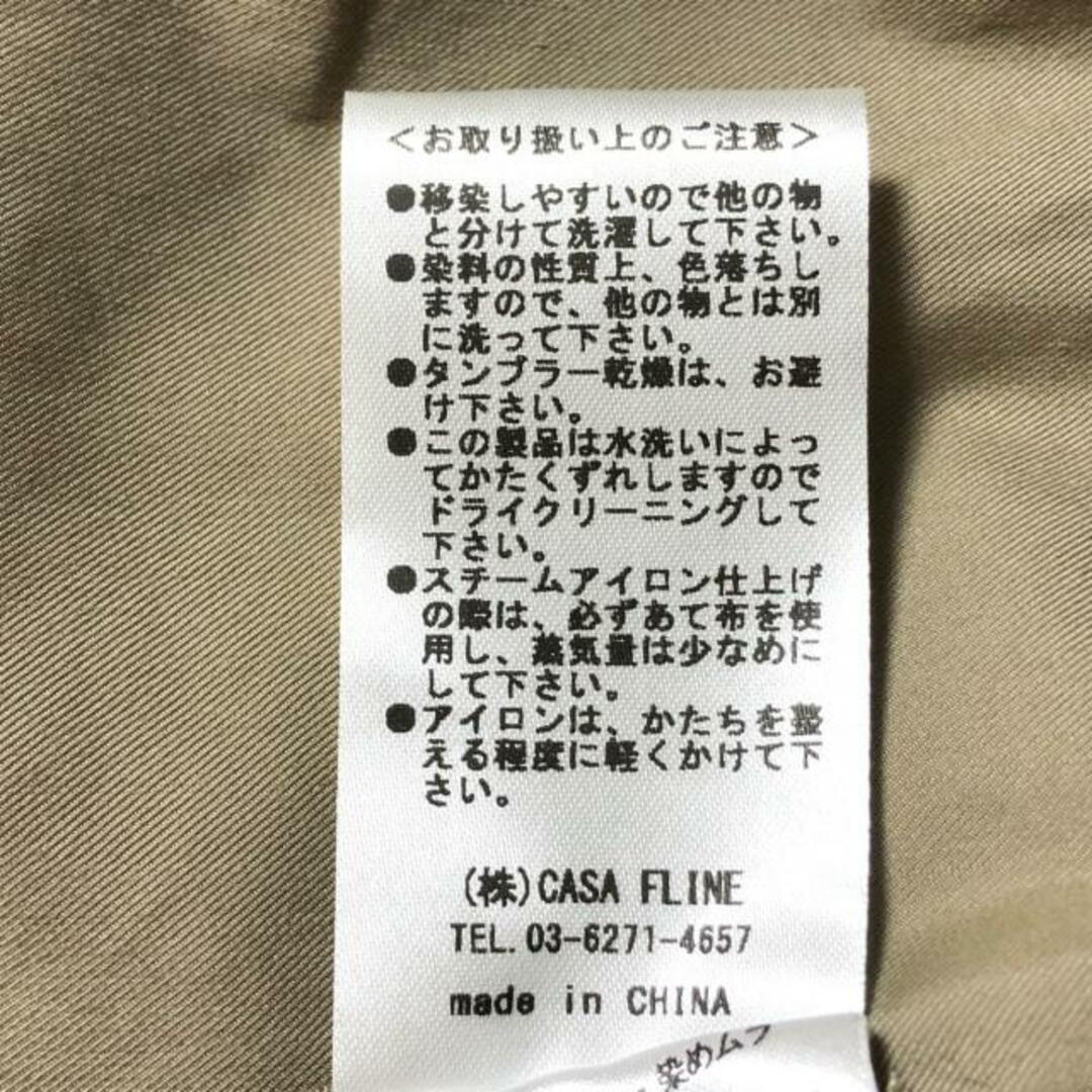 CASA FLINE(カーサフライン)のCASA FLINE(カーサフライン) コート サイズF レディース - ベージュ 長袖/春/秋 レディースのジャケット/アウター(その他)の商品写真