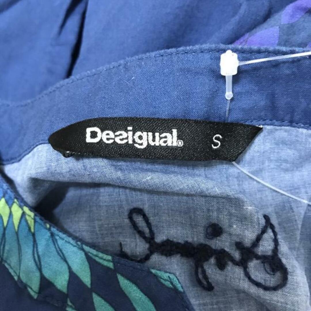 DESIGUAL(デシグアル)のDesigual(デシグアル) 長袖シャツブラウス レディース美品  - ネイビー×ピンク×マルチ レディースのトップス(シャツ/ブラウス(長袖/七分))の商品写真