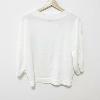 MACKINTOSH PHILOSOPHY(マッキントッシュフィロソフィー) 七分袖セーター サイズ38 L レディース - 白 綿、ポリエステル