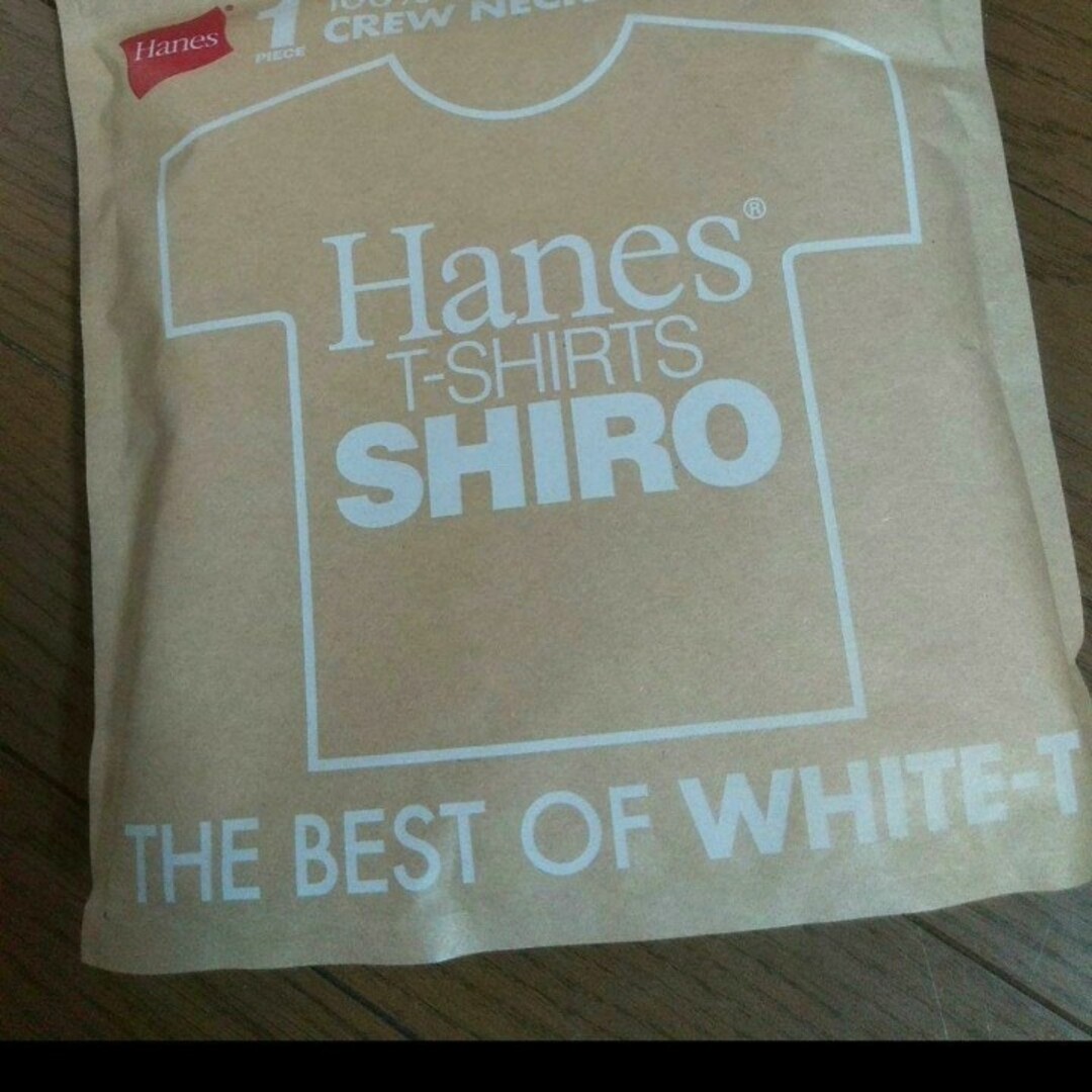 Hanes(ヘインズ)のHANES　SHIRO Tシャツ　ヘインズ　ホワイト　XLサイズ　新品 シロ メンズのトップス(Tシャツ/カットソー(半袖/袖なし))の商品写真
