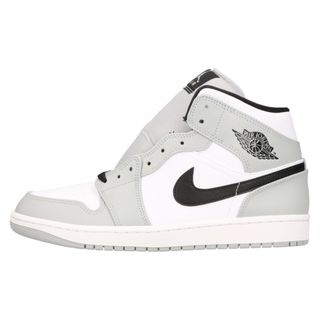 ナイキ(NIKE)のNIKE ナイキ AIR JORDAN 1 MID SMOKE GREY エアジョーダン 1 ミドルカットスニーカー グレー US10.5/28.5cm 554724-092(スニーカー)